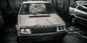 vehículo abandonado en la vía pública